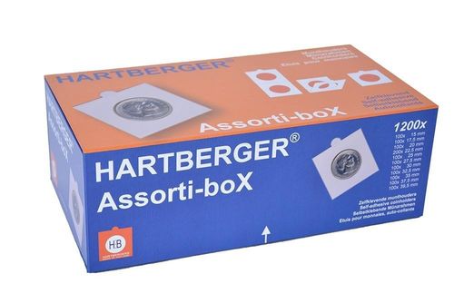 HARTBERGER Assorti-Box mit 1200 Münzrähmchen