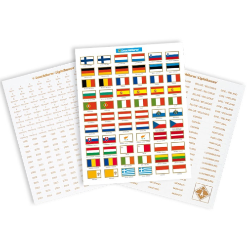 LEUCHTTURM EURO-Sticker-Set