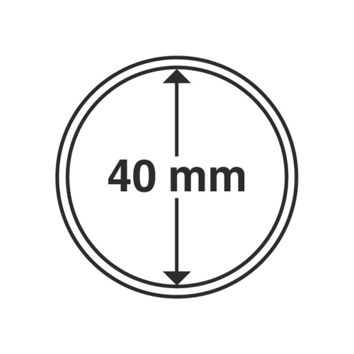 100 LEUCHTTURM MÜNZKAPSELN 40 mm